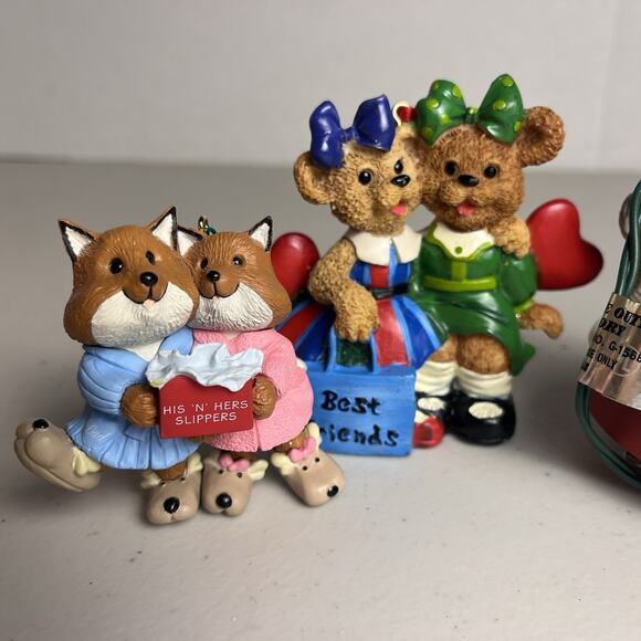 Vintage Best Friend Husband Wife Christmas Ornaments Hallmark Keepsake Mixed Lot - Picture 3 of 10